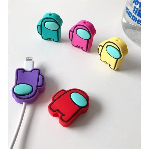 1pcs Cute Cable Bite Protector For Winder Iphone Charging Cord Cable Buddies Cartoon Cable Biter Phone Holder Accessory