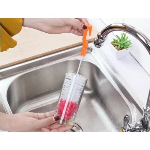 1PC Reusable Stainless Steel Drinking Straws Cleaning Brush Cleans Sippy Cup Straws NX 006