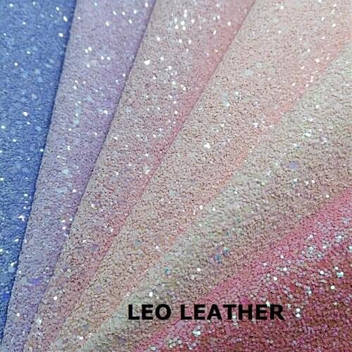 1 YARD Synthetic Leather, Chunky Glitter Leather Fabric For DIY Accessories P593