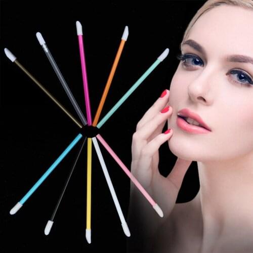 100pcs Bundle Wholesale Disposable Lash Spoolies Lip Gloss Micro Cotton Swabs Eyebrow Brush Eyelash Extension Mascara Wands Set