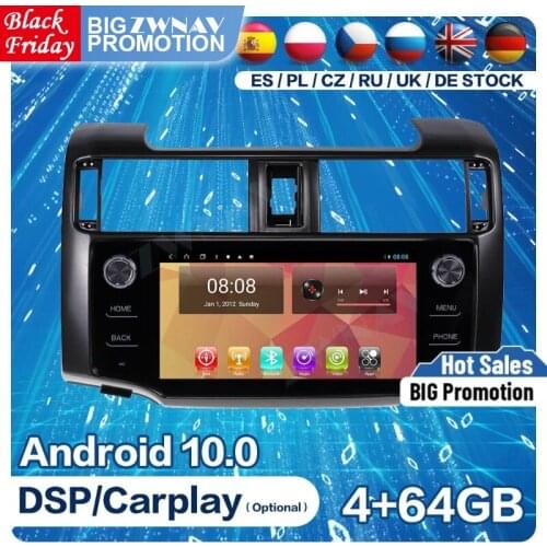 2 DIn Carplay Android Player For Toyota 4 Runner 2009 2010 2011 2012 2013 2014 2015+ Audio Stereo Multimedia Radio Receiver Unit