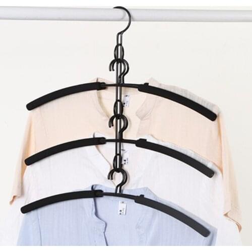 2 pcs/lot Muntifunctional Clothes Hangers Multi-layer Magic Hanger for Shirts Dress Blouse Gallus Sweater Bra Closet Space Savin