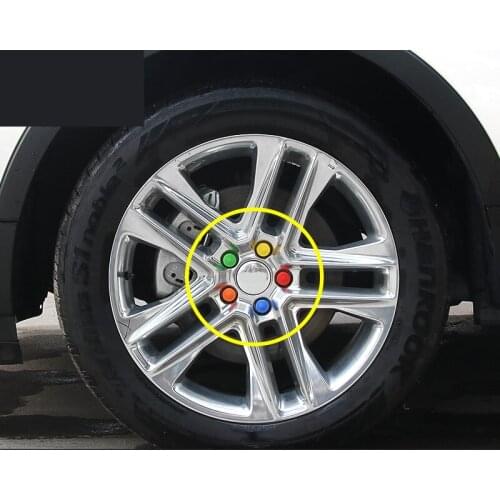 20PCS/SET Colorful Wheel Rims Screw Cover For Ford Equinox Edge 2013 14 15 16 2017 ACB005