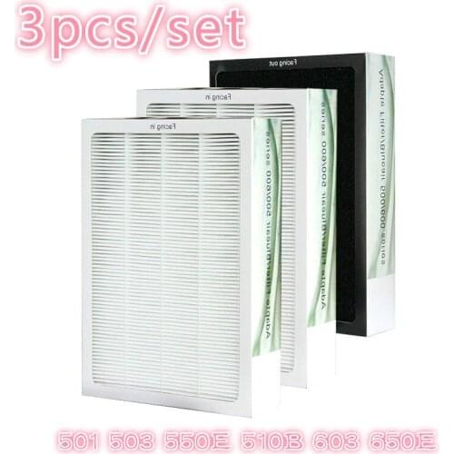 3pcs/set Blueair 500/600 Series composite filter air purifier filter for Blueair Bruges 501 503 550E 510B 603 650E