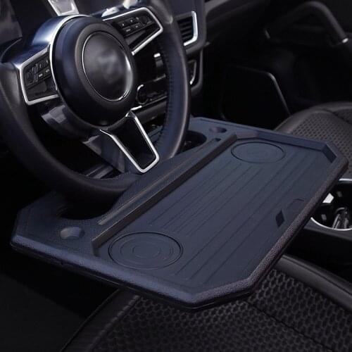 Auto Steering Wheel Desk Multi-Functional Laptop Tablet Pad Notebook Tray for Eating Food Portable Travel Dining Table
