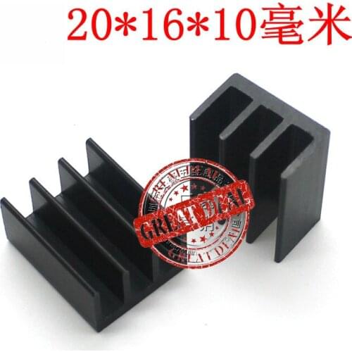 Free Shipping Wholesale 100PCS Aluminum heatsink 20*16*10MM High quality IC Thermal block IC radiator