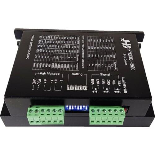 CNC HYQD80-H8600 34/86 two-phase digital stepper motor driver mach3 engraving machine CNC system stepper motor driver