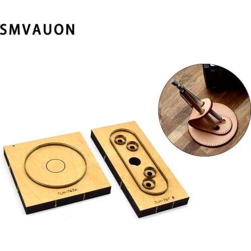 Wood die cutting DIY 2020 round leather pen pad die cutting burr scrapbook suitable for die cutting machine