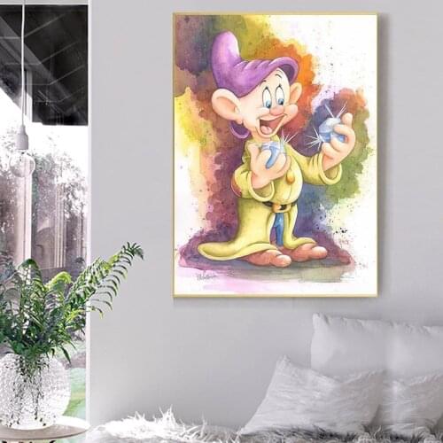 Disney Graffiti Art DOnald Duck Mural Mickey Mouse Canvas Printings Poster and Print Wall Art Picture for Living Room Christmas