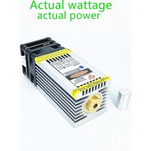 Actual power cnc15W 40mm laser head. 15W 33mm blue laser module with PWM/TTL can engrave stainless steel. Can cut 5mm balsa wood