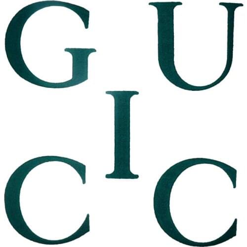 G U C I LETTER Embroidered punk biker Patches with iron on backing for Clothes Stickers Apparel Accessories Badge