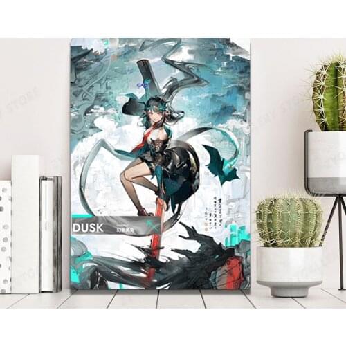 Dusk Arknights Canvas Painting Wall Art Posters Prints Pictures Living Room Decoration Home Decor