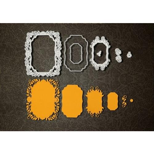 Metal flower frame scrapbooking Cutting Dies Stencils for DIY Scrapbooking photo alum paper card for christmas gift