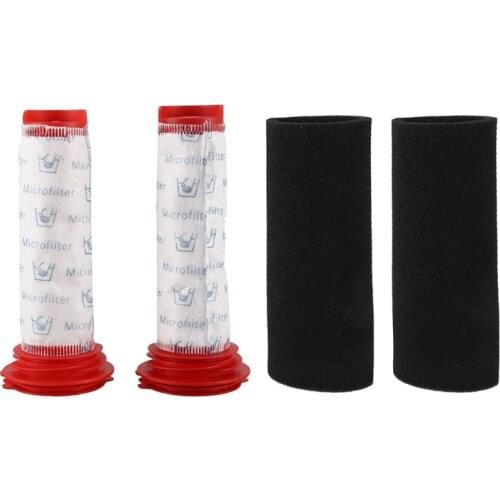 Washable Main Stick Filter + Foam Insert for Bosch Athlet Cordless Vacuum Cleaner (2 of Each)