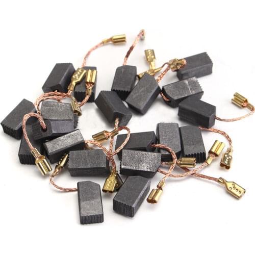 20Pcs 6mm*8mm*14mm Motor Carbon Brushes Set For Electric Drill Angle Grinder