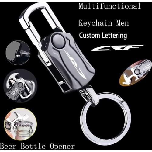 Finger Gyroscope Mens Multifunctional metal Keychain for Honda CRF250R CRF450R CRF 250 450 R 2007-2020 motorcycle Accessories