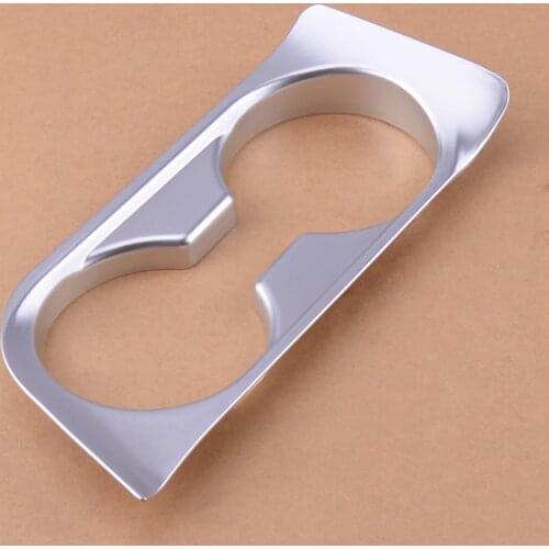 Silver Plated ABS Chrome Water Cup Holder Trim Cover Frame Fit for Hyundai Elantra Avante 2017 2018 Accessories