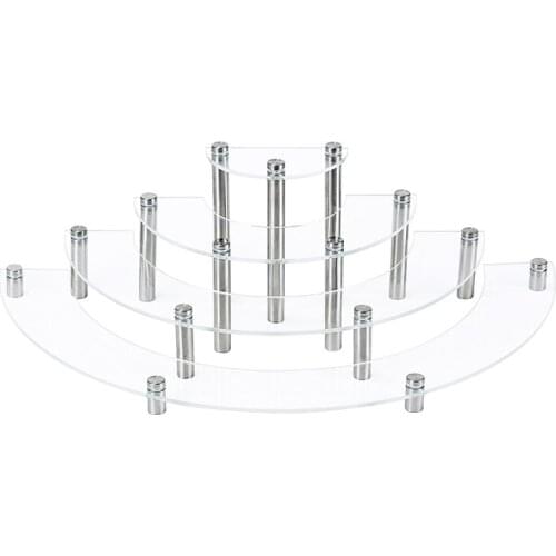 Clear 3/4 Tiers Acrylic Cake Stand Storage Rack Wedding Party Dessert Display Holder Decoration DIY Kitchen Cake Tools Bakeware