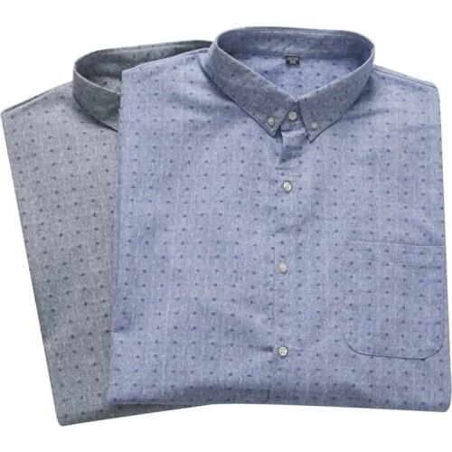 Plus size 8XL 7XL 6XL 5XL Men Dress Shirt Spring and autumn Arrival Button Down Collar Long Sleeve Mens cotton Business Shirts