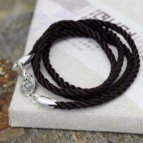 Ms Character Silver Product New S925 Silver Wholesale Contracted Twine The Necklace