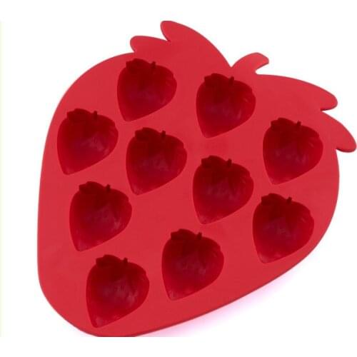 Strawberry Silicone Ice Tray chocolate Cake Decorate Smoother Polisher Icing Cake Smoother Sugarcraft Cake Decorating