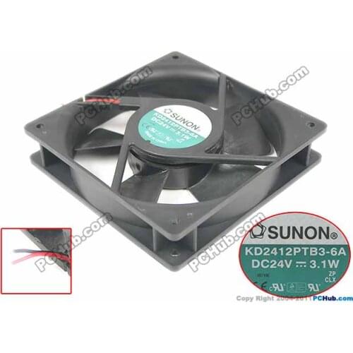 SUNON KD2412PTB3-6A DC 24V 3.1W 120x120x25mm Server Cooling Fan