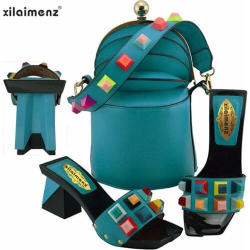 Special Shoes and Bags To Match Shoes with Bag Set 2019 New Coming Nigerian Party Shoe and Bag Sets for Party