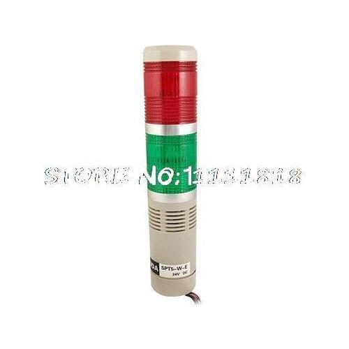 Flash Tower Light Red Green R/G Industrial Stack Alarm Lamp DC24V