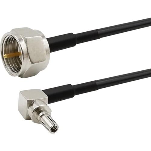 WiFi Pigtail CRC9 Male Plug Right Angle to F type Male Connector RF Coaxial CRC9-F Male Plug RG174 Cable for Huawei USB Cards