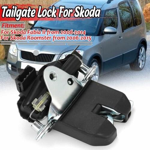 Car Rear Trunk Lid Boot Lift Tail Tailgate Lock Latch For Skoda Fabia II/Roomster 2006-2015 5J0827501B 5J0827501A 5J0827501C