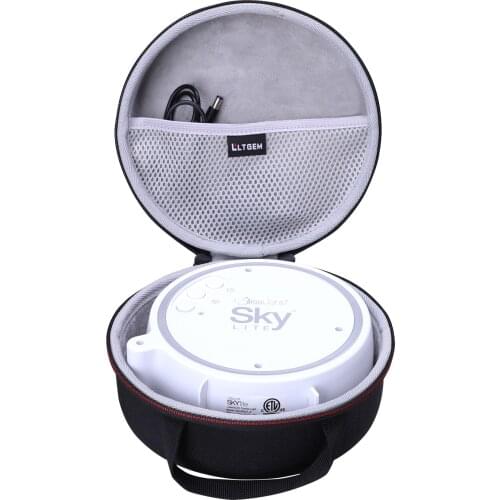 LTGEM EVA Hard Case for BlissLights Sky Lite - LED Laser Star Projector, Galaxy Lighting, Nebula Lamp for Gaming Room Green Star