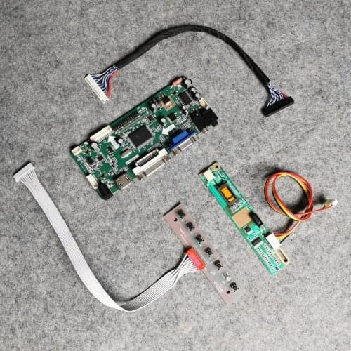 LCD display controller drive board For LP164WD1/LQ164D1LD4A screen 1CCFL VGA DVI 30-Pin LVDS 1600*900 DIY kit M.NT68676