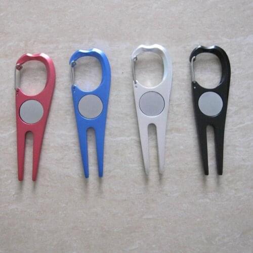 1 Pcs Steel Golf Repair Tool Pitch Groove Cleaner Golf Green Pitchfork Golf Dropship Fork Accessories Putting W5X0