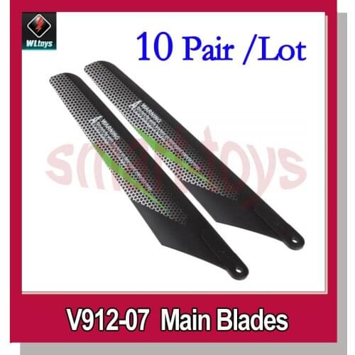 10pair V912-07 Main Blades green orange for WL V912 Helicopter spare parts