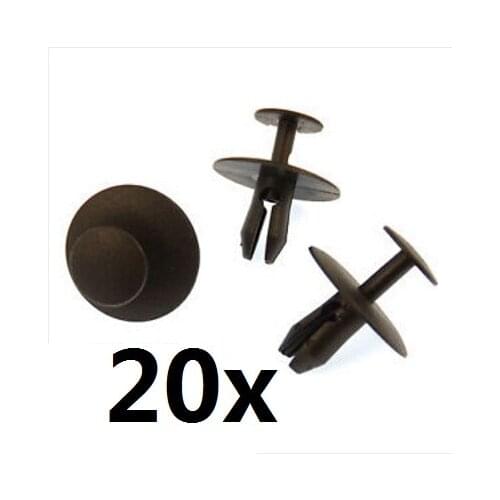 20x For Citroen Plastic Rivet Clips- Trim Clips Fasteners for Bonnet, Bumper, Grille