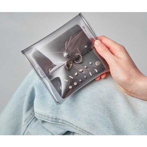 A0NF Jewelry Bag Thickened Transparent Bag Bracelet Jewelry Bag Sealed Bag Jewelry Packaging Bag for Women