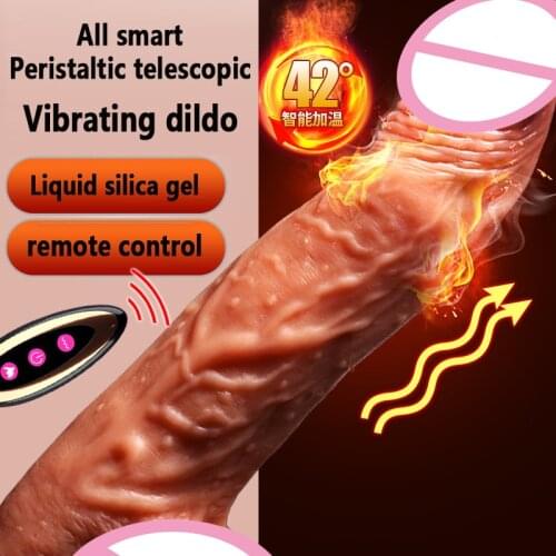 Wireless Remote Vibrator Dildo Women G Spot Masturbators Telescopic Swing Heating Dildo Vibrating Sex Machines Adults Sex Toys