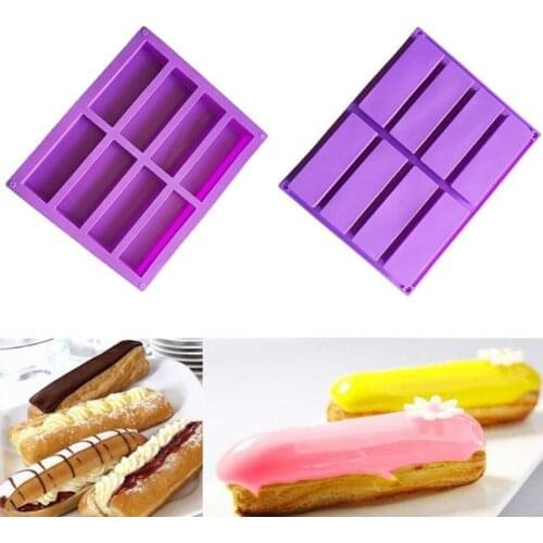 Cake Mold Chocolate Rectangle Silicone Baking Tray Ice Cube Soap Mould