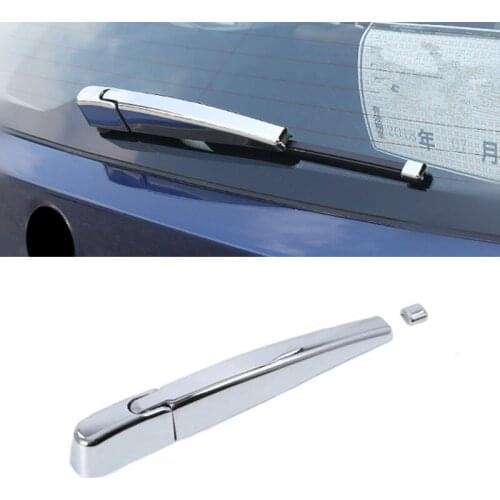 Chrome ABS 3pcs Car Rear Window Wiper Decoration Strips Cover Trim For BMW X3 G01 G08 2018 Auto Exterior Accessories