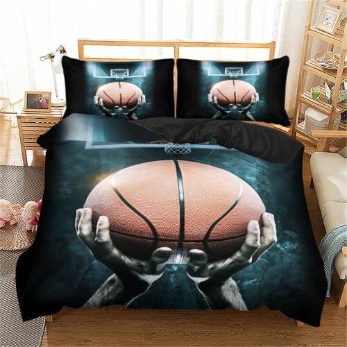 3D Printed Duvet Cover Set Basketball Game Queen King Bedding Set black Single Double Size Bed Clothes Kid Teen Boys Home Bed