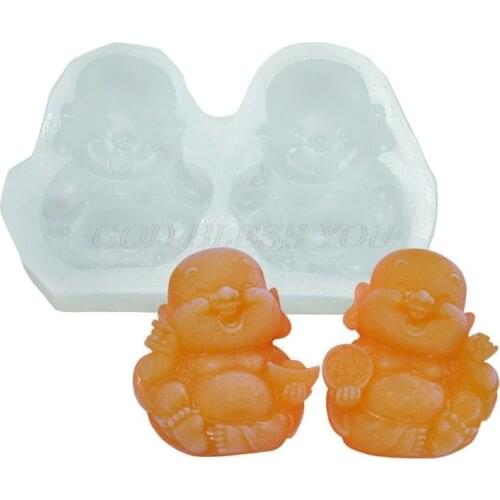 Maitreya Buddha Pendant Resin Casting Mold Buddhism Epoxy Resin Mold Jewelry Making Soap Candle Mould Making Art Tools