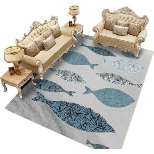 Nordic Minimalist Home Living Room Carpet Bedroom Bedside Full Rectangular Coffee Table Carpet Factory Persian Carpet