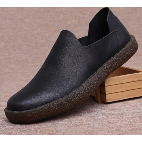New Mens Real Cattle Leather Loafer Shoes Breathable Soft Bottom Comfortable Casual Shoes British Fashion Designer Sneaker Shoe
