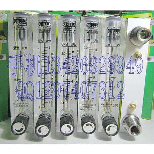 Stainless steel joint 4 LZM-15T adjustable panel water meter 0.3-3GPM 1-11LPM