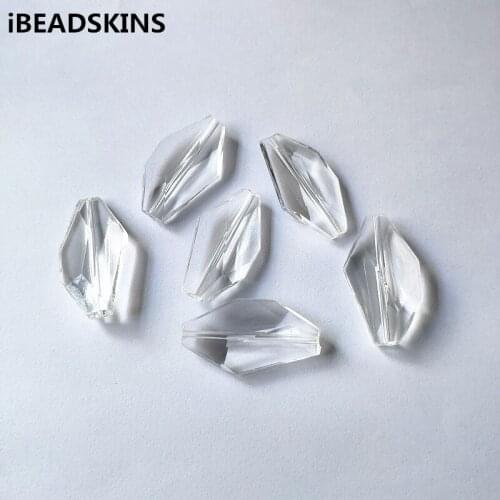 New arrival! 40x22mm 125pcs Clear acrylic irregular shape Beads for Necklace,Earrings parts,hand Made Jewelry DIY