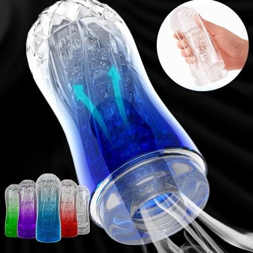 Penis Trainer SPINNER spiral Pocket Pussy Male Masturbator for Pussy Silicone Real Vagina Adult Masturbador Cup Sex Toys for Men