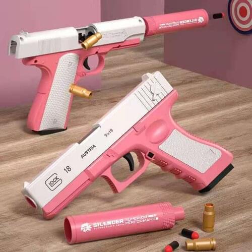 Golden Desert Eagle Airsoft Pistol Soft Bullet Gun Glock M1911 Weapon Blaster Outdoor Sports Shooting CS Game Toys For Boys Gift