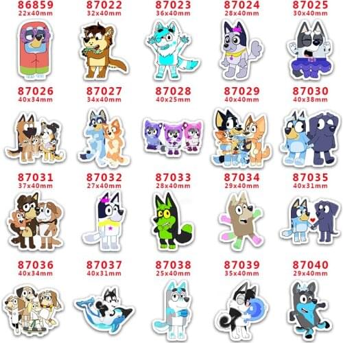 DIY Craft Supplies Sewing Accessories Cartoon Printed Planar Resins Mold 30 Pieces. PR-86859