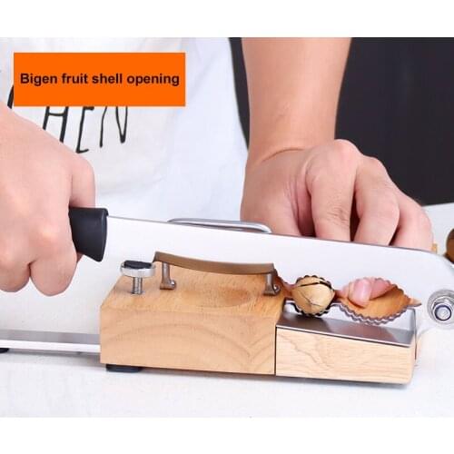 BEIJAMEI Macadamia Pecans Walnut Shell Breaker Chestnut Open Knife Stainless steel Chestnut opening knife