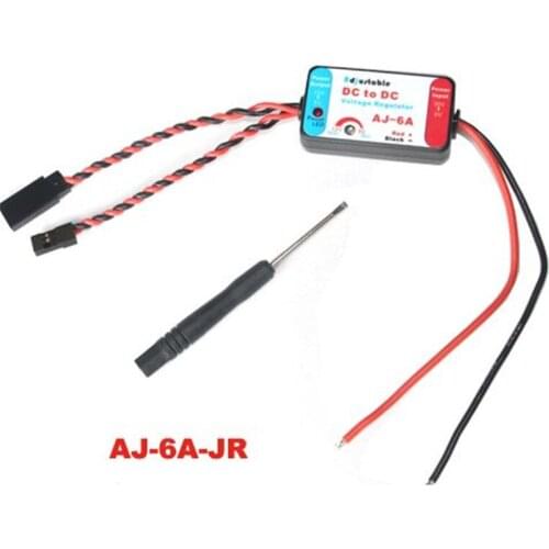 12V 6A Adjustable DC to DC Voltage Regulator JR Connector UBEC AJ-6A-JR for FPV Drone